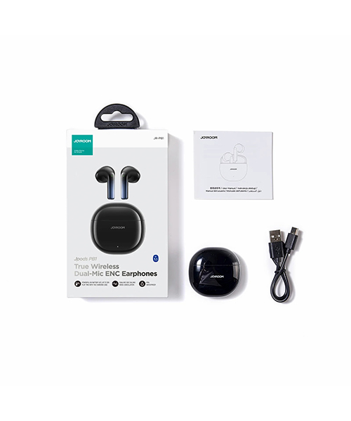 JOYROOM - Jpods Series JR-PB1 True Wireless Dual-Mic ENC Earphones-Black