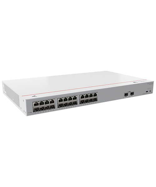 S110-24LP2SR 24 10/100/1000BASE-T ports, 2*GE SFP ports, PoE+, AC power