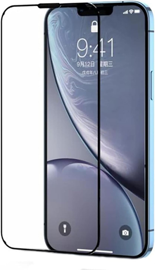 جوي رووم - واقي شاشة من الزجاج المقوى JR-H02 (شاشة كاملة 2.5D مع حافة سوداء) لجهاز iP 14 Pro 6.1 بوصة (HD)