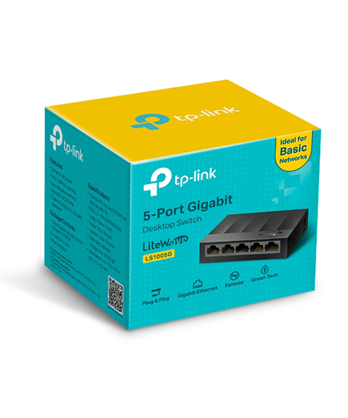 Tp-link LS1005G 5-Port 10/100/1000Mbps Desktop Network Switch