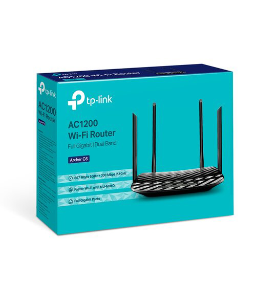 TPLINK Archer C6 AC1200 Wireless Gigabit Network Router
