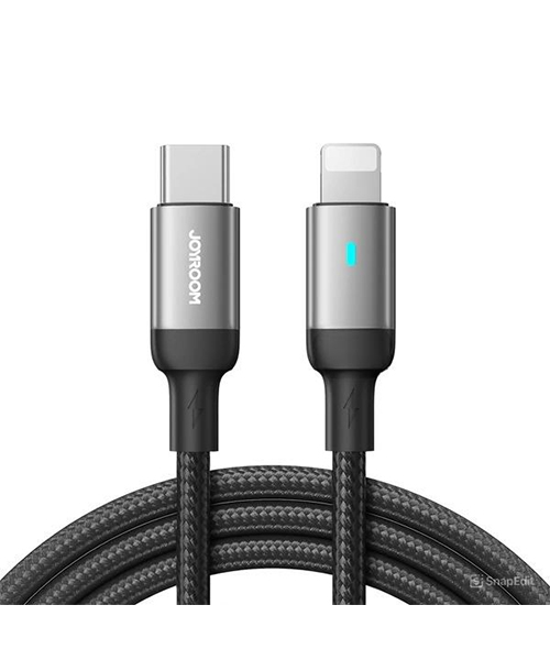 كابل JOYROOM S-A10 من سلسلة Extraordinary بقدرة 30 واط (Type-C إلى Lightning) بطول 1.2 متر – أسود