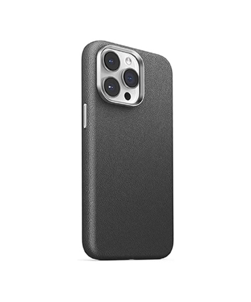 حافظة مغناطيسية JR-BP007 من JOYROOM بمواد TPU + PC + PU لجهاز iPhone 15 Pro Max - 6.7 بوصة – أسود