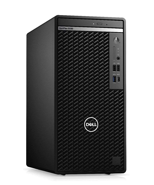 كمبيوتر مكتبي مستعمل ديل OptiPlex 5080 MT – معالج Intel Core i7-10700 – رام 8 جيجابايت DDR4 – 256 جيجابايت SSD + 1 تيرابايت HDD – ويندوز 10 برو