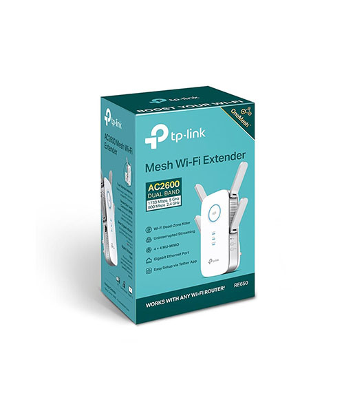 موسع النطاق اللاسلكي TP-Link Re650 Ac2600