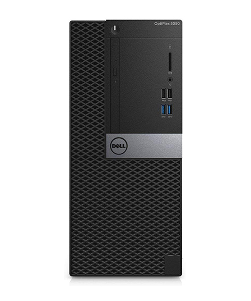 كمبيوتر مكتبي مستعمل ديل أوبتيبلكس 5050 MT – معالج Intel® Core™ i7-7700 – رام 16 جيجابايت – سعة تخزين M.2 512 جيجابايت SSD – كرت شاشة AMD Radeon R5 430 سعة 2 جيجابايت