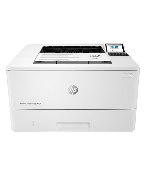 طابعة HP LaserJet Enterprise M406dn – طباعة أحادية – شبكة LAN – دعم الطباعة على الوجهين – A4