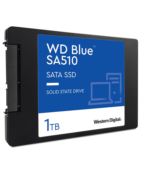 قرص SSD WD Blue SA510 سعة 1 تيرابايت أزرق مقاس 2.5 بوصة SATA