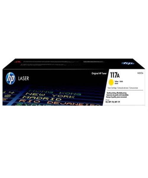 خرطوشة حبر ليزر أصلية HP 117A باللون الأصفر