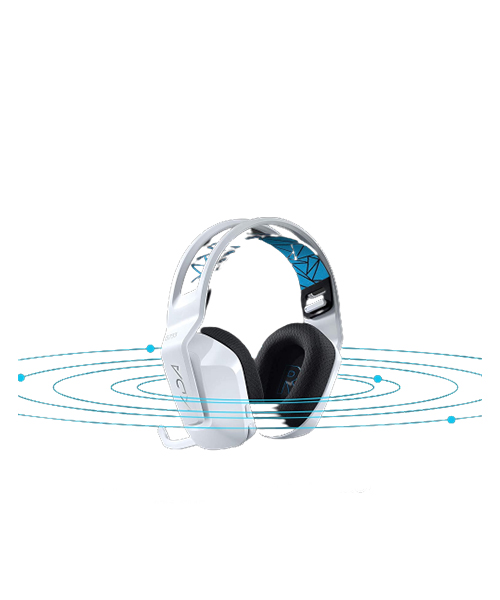 سماعة الألعاب اللاسلكية Logitech G733 K/DA Lightspeed مع تعليق للرأس