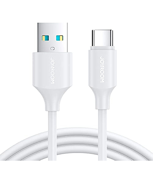كابل جوي روم S-A9 من سلسلة الشحن طويل الأمد 3A (USB-A إلى Type-C) بطول 2 متر – اللون الأبيض