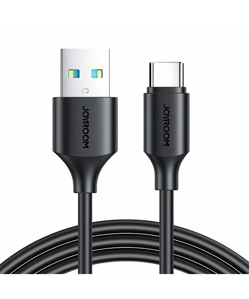 كابل جوي روم S-A9 من سلسلة Long-Lasting بقدرة شحن سريع 3A (USB-A إلى Type-C) بطول 2 متر – أسود