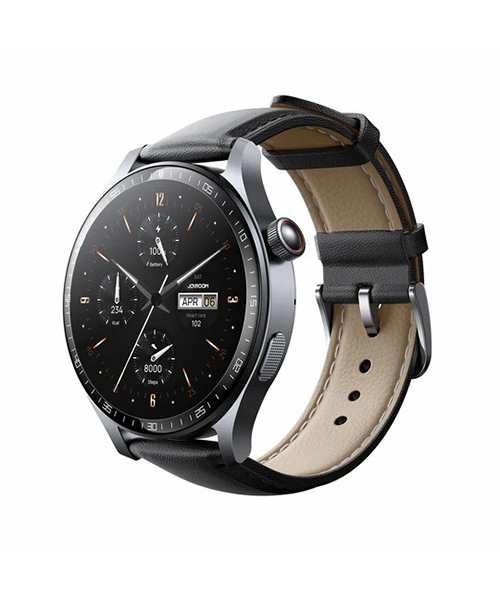 ساعة جوي روم JR-FC2 Pro الذكية من سلسلة Classic – بإمكانية الرد على المكالمات – رمادي فضائي