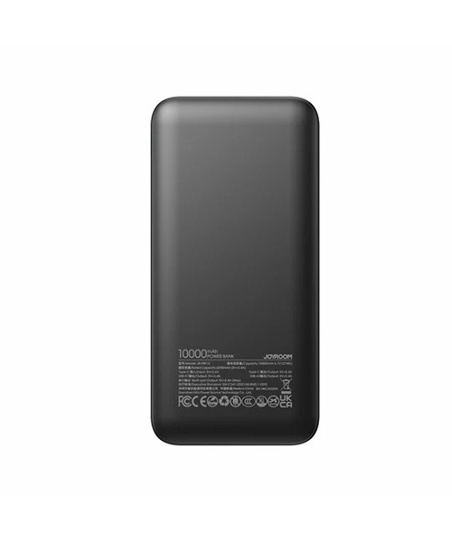باور بنك LED 10000mAh من JOYROOM - موديل JR-PBF12 - 2.4A، 22.5W - أسود