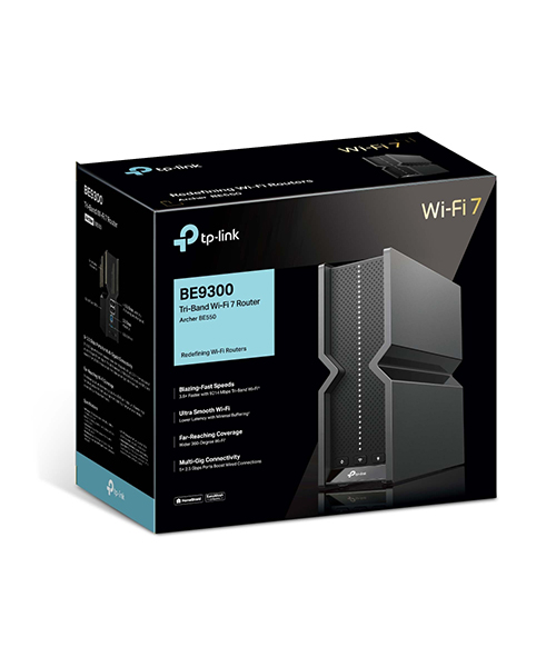 راوتر TP-Link Archer BE550 BE9300 ثلاثي النطاق بتقنية Wi-Fi 7