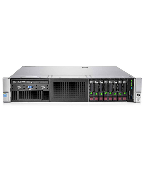 خادم راك مستعمل HP ProLiant DL380 Gen9 - مع معالجين Intel Xeon E5-2640 بسرعة 2.40GHz - ذاكرة 128 جيجابايت - 3 أقراص SAS سعة 300 جيجابايت
