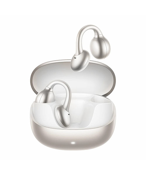 سماعات أذن لاسلكية Joyroom JR-OE3 – فضي أبيض – صوت عالي الدقة وتصميم مريح