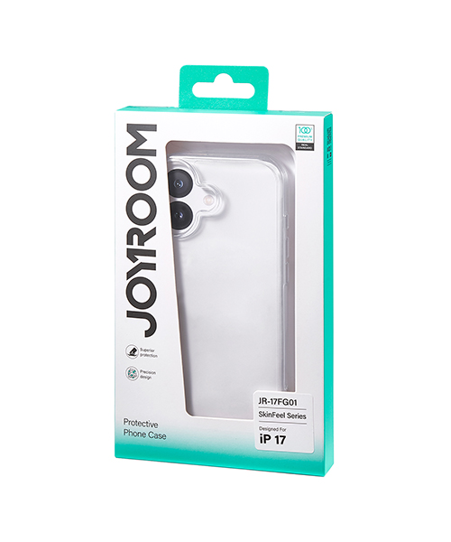 JR-17SJ05 جراب مغناطيسي لهاتف iPhone 17، شفاف من البولي كربونات