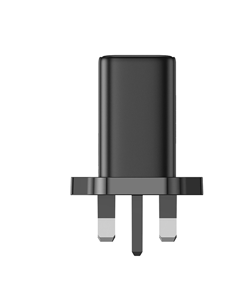 شاحن JR-TG10 بقوة 65 واط بتقنية GaN – أسود (مقبس بريطاني) + كابل A14 Type-C إلى Type-C بقدرة 30 واط بطول 1.2 متر – أسود