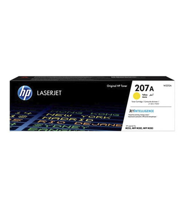 خرطوشة حبر HP 207A أصلية صفراء لطابعات LaserJet (W2212A)
