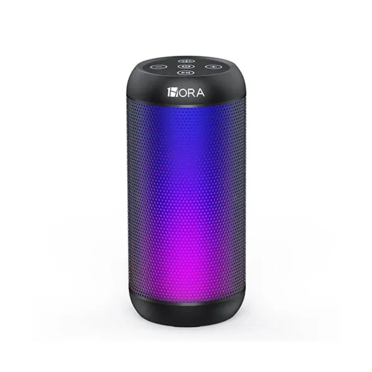 مكبر صوت Bluetooth أسطواني 1HORA BOC242 بقوة 10 واط – أسود