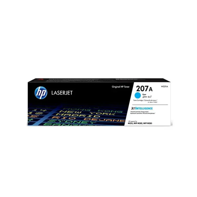 عبوة حبر HP 207A أصلية سماوية لطابعات LaserJet (W2211A)