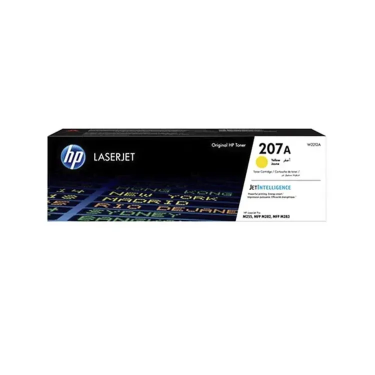عبوة حبر HP 207A أصلية صفراء لطابعات LaserJet (W2212A)