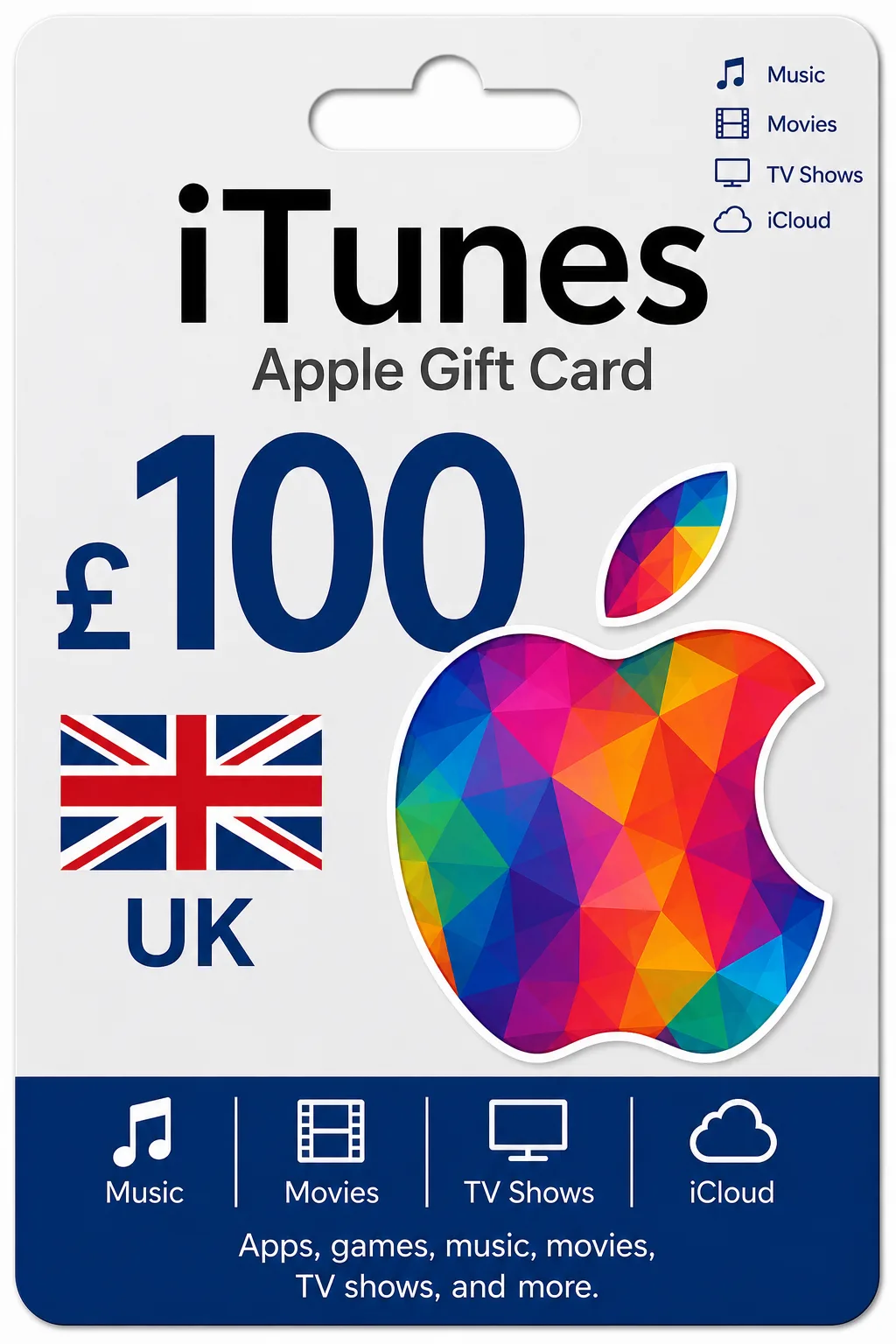 أبل متجر بريطاني 100 GBP